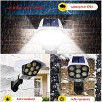 77 LED solar motion sensor lamp Remote control - Image 2