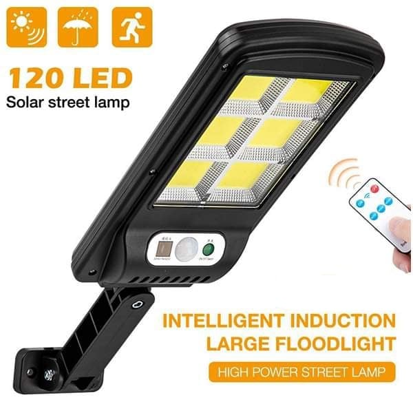 120 LED আউটডোর সোলার লাইট মোশন সেন্সর ওয়াটারপ্রুফ সিকিউরিটি লাইট