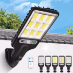 120 LED আউটডোর সোলার লাইট মোশন সেন্সর ওয়াটারপ্রুফ সিকিউরিটি লাইট