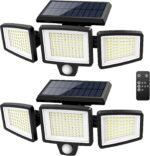 74 led solar wall lamp